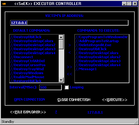 Executer v1 GUI screenshot
